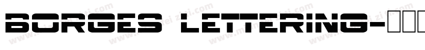 borges lettering字体转换